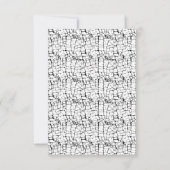 Trockendesign Fünfzehn RSVP Karte (Rückseite)