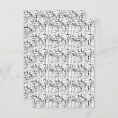 Trockendesign Fünfzehn RSVP Karte (Vorne/Hinten)