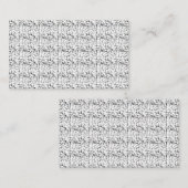 Trockendesign Fünfzehn Terminkarte (Vorne/Hinten)