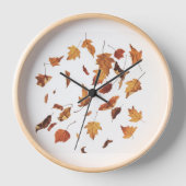 Trockene Blätter fallen Uhr (Vorderseite)