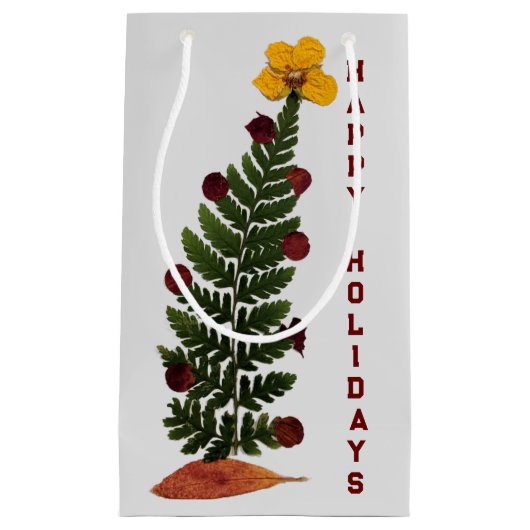 Trockene Blume Weihnachtsbaum - Y - Geschenktasche Kleine Geschenktüte (Vorderseite)