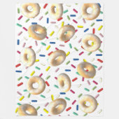 Trockene Donuts und Sprinklen Fleecedecke (Vorderseite)
