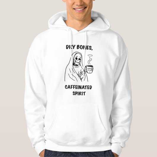 Trockene Knochen, Koffeinhaltiger Geist Hoodie (Vorderseite)