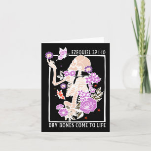 Trockene Knochen werden zum Leben erweckt, christl Karte