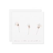 Trockene Lüster mit zeichnend Flachkarte Karte (Vorderseite/Rückseite Beispiel)