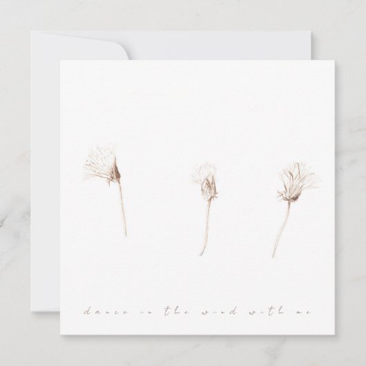 Trockene Lüster mit zeichnend Flachkarte Karte (Vorderseite)