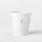 Trockene Lüsternfarbe zeichnend latte Tasse (Vorderseite)