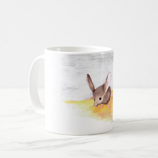 "trockene Maus" Kaffeetasse (Vorderseite Links)