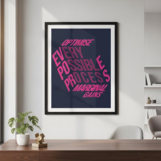 Trockene Motivation | Marginal Gains | Midnight Be Poster