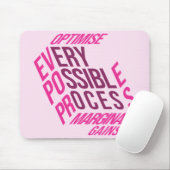 Trockene Motivation | Marginale Gewinne | Erröten  Mousepad (Mit Mouse)