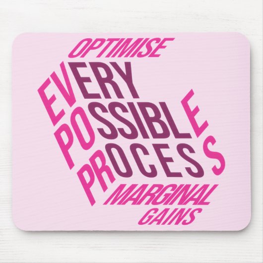 Trockene Motivation | Marginale Gewinne | Erröten  Mousepad (Vorne)