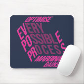 Trockene Motivation | Marginale Gewinne | Mitterna Mousepad (Mit Mouse)