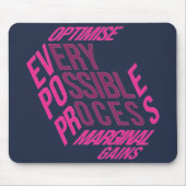 Trockene Motivation | Marginale Gewinne | Mitterna Mousepad (Vorne)