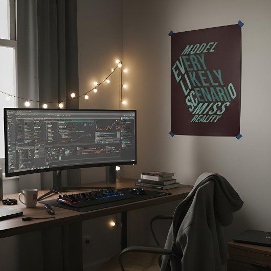 Trockene Motivation | Modellierte Realität | Tiefe Poster