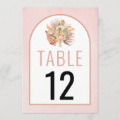 Trockene Palmen und Pampasgras, weiche rosa Hochze (Vorderseite)