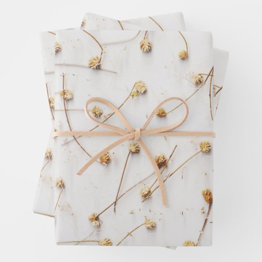 Trockene Pflanze für Hochzeiten und Geschenke Geschenkpapier Set (Beispiel)