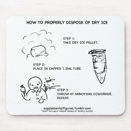 Trockeneis Mousepad (Vorne)