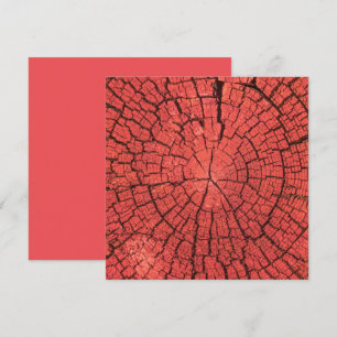 Trockener Baumstamm Ausschnitt Rosa-Rotes Holz Fot Karte