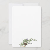 Trockener Blume Einladung (Rückseite)