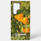 Trockener Pinseleffekt Kalifornien Mohn Foto kunde Samsung Galaxy Hülle (Rückseite)