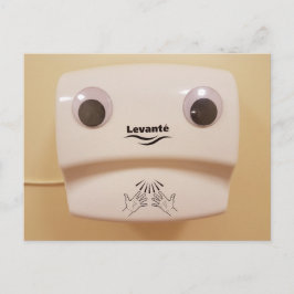 Trockener Spaß-Augentropfenkarte Postkarte