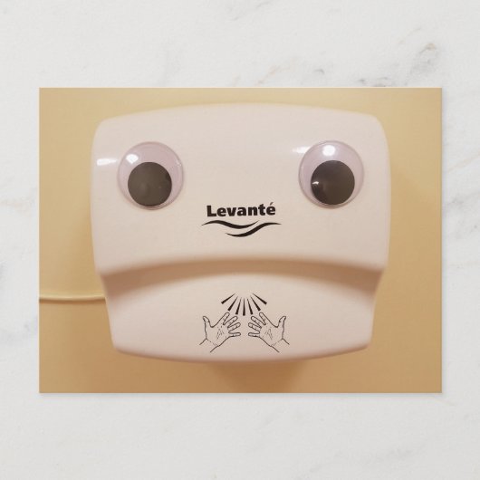 Trockener Spaß-Augentropfenkarte Postkarte (Vorderseite)