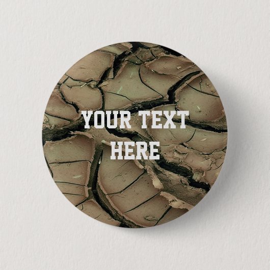 TROCKENERDE + Ihr Text Button (Vorderseite)