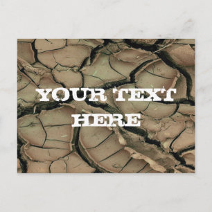 TROCKENERDE + Ihr Text Postkarte