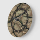 TROCKENERDE + Ihre Idee Große Wanduhr (Winkel)