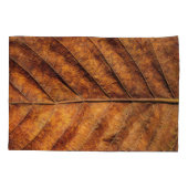 Trockenes Blatt: natürlicher Texturhintergrund. Kissenbezug (Rückseite)