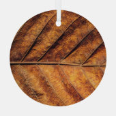 Trockenes Blatt: natürlicher Texturhintergrund. Ornament Aus Glas (Rückseite)