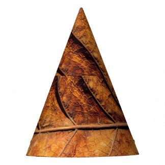 Trockenes Blatt: natürlicher Texturhintergrund. Partyhütchen