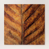 Trockenes Blatt: natürlicher Texturhintergrund. Puzzle (Horizontal)