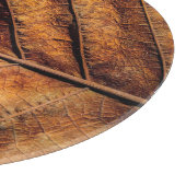 Trockenes Blatt: natürlicher Texturhintergrund. Schneidebrett (Ecke)