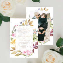 Trockenes Blumenwasser Kunst Hochzeit Foto