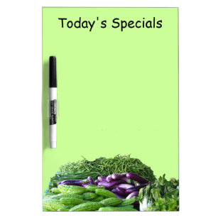 Trockenes Erase-Board - Gemüse Memoboard