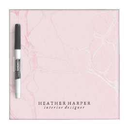 Trockenes Erase-Board - rosa Marmor Memoboard