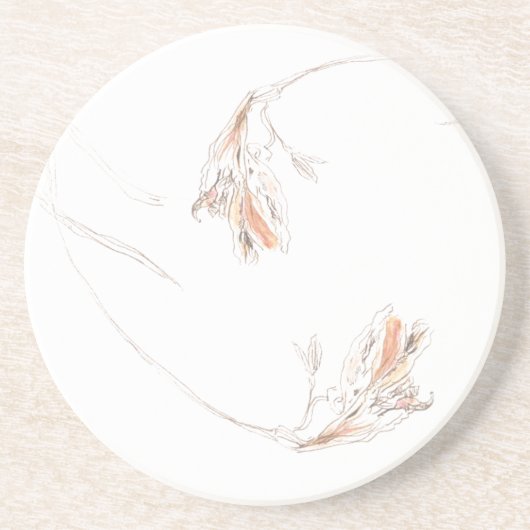 Trockenes Freesias 1 Getränkeuntersetzer (Vorne)