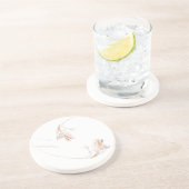 Trockenes Freesias 1 Getränkeuntersetzer (Seite)