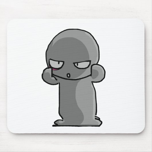 Trockenes Gesicht des kleinen grauen Babys Mousepad (Vorne)