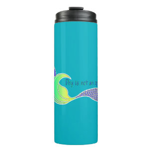 Trockenes ist kein Option-grüner/lila Nebel Thermosbecher