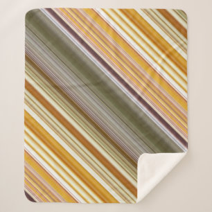 Trockenes Maisgelb und Oliven-Grünstreifen Sherpadecke