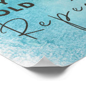 Trockenfalte abwischen Wäscherei Wasserfarbe Poster (Ecke)