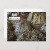 Trockenfisch in Cebu Postkarte (Vorne/Hinten)