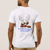 TROCKENGEFÜHL VON SPASS FUNNY REINDEER GRAY T - SH T-Shirt (Rückseite)