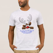TROCKENGEFÜHL VON SPASS FUNNY REINDEER GRAY T - SH T-Shirt (Vorderseite)