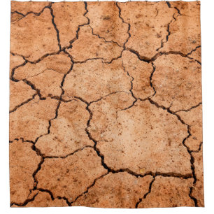 Trockenheit auf dem Boden der Erde Duschvorhang