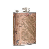 Trockenheit Vintage Labeldrehung Flachmann (Rechts)