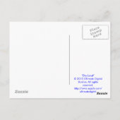Trockenland Postkarte (Rückseite)