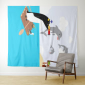 Trockenland Wandteppich (Beispiel (Horizontal))